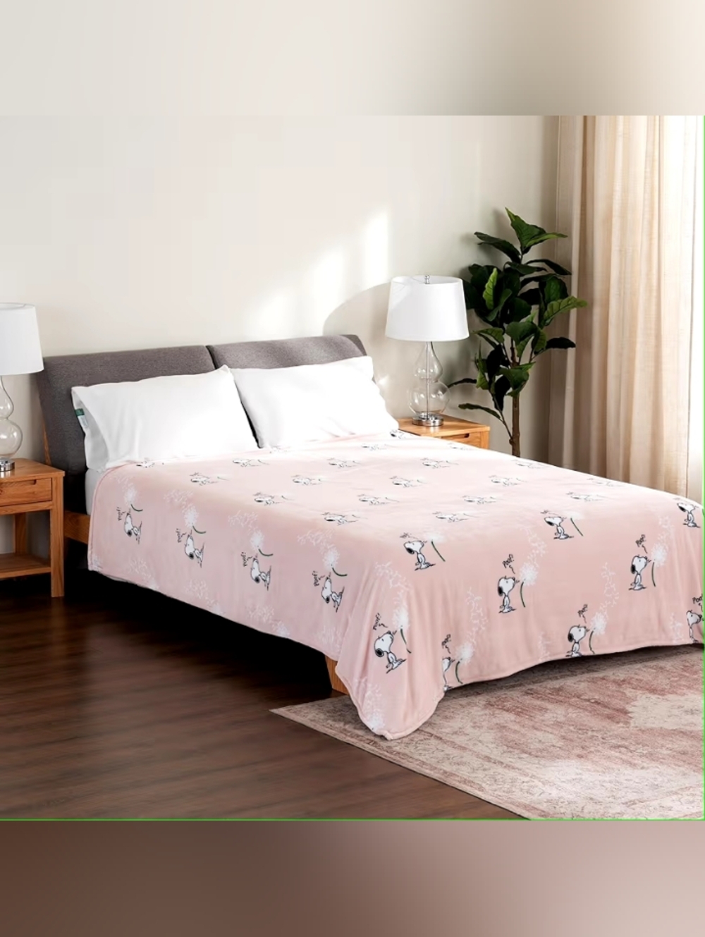 Berkshire Blanket Peanuts® VelvetLoft® Snoopy Plush Blanket King